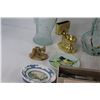 Image 5 : (2) Glass Bottles, Bird Decoration, Brass Toilet, Jewelry Case, 210 Stapler