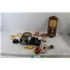 Image 1 : (3) Wind Up Toys, (2) Music Boxes, Wall Bottle Opener, Ceramic Decorations,