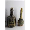 Image 6 : (4) Hand Painted Liquor Decanters and (6) Hand Painted Art Jars with Lids