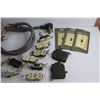 Image 2 : Plug Fuses, Heavy Duty Cord with Plug, Receptacles, Switches, Switch Covers and Assorted Items