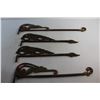 Image 6 : (4) Vintage Swing Arm Curtain Rods