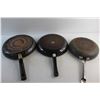 Image 8 : (3) Frying Pans 12'' and 10 1/2''