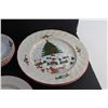 Image 5 : Soap Dispenser, (12) pc Christmas Dish Set - Plates & Mug and Santa Candle Holder