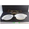 Anchor Hocking Fire King Casserole Dishes and Food Warmer