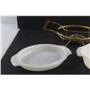 Image 3 : Anchor Hocking Fire King Casserole Dishes and Food Warmer