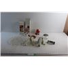 Image 1 : (2) Light Up Glass Candles, Cheese Graters, Garlic Press, Potato Press Cutter and Assorted Items