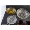 Image 2 : Amber Glass Bowl, Glass Creamers, Candy Dishes, Mugs and Bowls