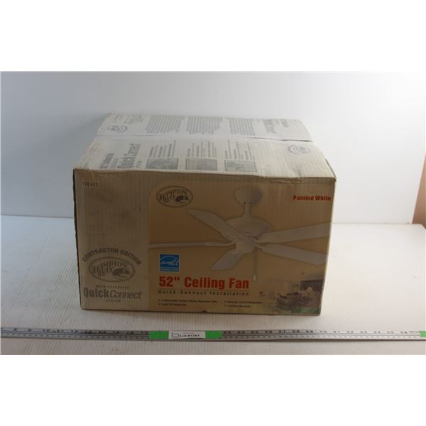 Hampton Bay White 52'' Ceiling Fan - Sealed