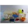 Image 1 : Juicers, Egg Holders, Mini Blend Containers, Squeeze Bottle, Plastic Containers with Lids and Assort
