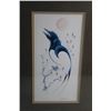 Image 3 : Framed Bird Print by Canadian Artist Garnet Tobacco 16'' x 10''
