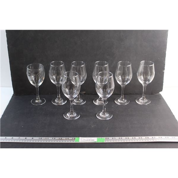 (8) Glass Goblets