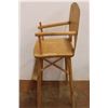 Image 9 : *High Chair (Wood - Cracked) 26.5" Tall x 10" x 10" , Ladder (Wood) 54" x 13.25", Wood Crate 12" Tal