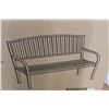 Image 2 : *Metal Park Bench (NIB) - Box is 50.5" x 2ft