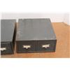 Image 2 : *(2) Metal File Cabinets With Contents 6"5 Tall x 14.5" x 14"
