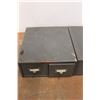 Image 2 : *(2) Metal File Cabinets With Contents 6"5 Tall x 14.5" x 14"
