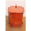 Image 2 : *Metal Shop Garbage Can 15" Tall x 14" x 13"