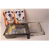 Image 2 : (2) Bags Of Premium Skim And Repair Compound, (2) 5 Gallon Heavy Duty Grids, Painting Tray w/ Roller