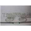 Image 1 : (2) Unmarked Clear Glass Candelabras