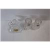 Image 5 : Clear Crystal Glass Salt And Pepper Shakers w/ Candle Holder