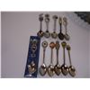 Image 2 : (11) Souvenir Spoons, Chalkware Fruit Plate, Iridescent Plate, Pottery Planter and Mirror/Picture Co