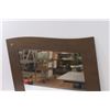 Image 3 : Wave Wall Mirror - 24" x 19" & Wood Decor Clip Board - 22.5"