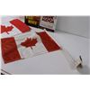 Image 3 : (2) Books: Night Moves & Dark Agenda, (2) Canadian Vehicle Flags