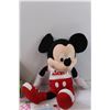 Image 2 : Mickey Mouse Stuffie Toy, Simpsons Game Tin (Empty), Children's Birthday Lot: Tablecloth, Loot Bags,