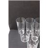 Image 4 : (13) Clear Glasses & Glass Rose Bowl Vase