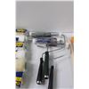 Image 3 : (6) Paint Roller Refills, (3) Standard Size Handle Paint Rollers, (3) Mini Handle Rollers, Three Pie