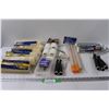 Image 1 : (6) Paint Roller Refills, (3) Standard Size Handle Paint Rollers, (3) Mini Handle Rollers, Three Pie