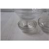 Image 2 : Set of 9 Different Sized Glass Serving/Mixing Bowls
