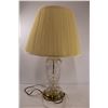 Image 3 : Glass Table Lamp 25" - Works, Lightbulb Not Incl., Missing Nut