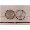 Image 1 : (2) Vintage 1930 Durant Headlamps - One Missing Glass Cover, Some Wear