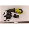 Image 1 : Ryobi Battery Sawzall - Works, Ryobi Battery Charger w/ Battery - Works