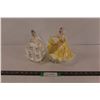 Image 1 : (2) Royal Doulton Bone China Statuettes - Caroline & Ninette