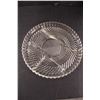 Image 3 : Vintage Glass Cake Plate, Vintage Glass Divided Platter, Vintage Oneida Round Serving Tray