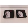 Image 3 : (2) Marilyn Monroe Tins - 4"x4"x1" & Saskatchewan RoughRiders Vanity License Plate