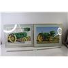 (2) Tractor Pictures Framed - 1928 John Deere GP, 1924 Model N - 16 1/4