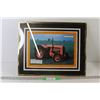 1938 Fordson Tractor Picture Framed - 16 1/4