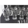Image 3 : (7) Glass vases, (13) Glass Cups