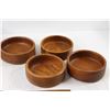 Image 2 : 5 Piece Wooden Salad Bowl Set w/ Salad Tossers and Wooden Trinket Dish