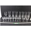 Image 1 : (18) Assorted Stemware  Champagne, Liqueur Glasses
