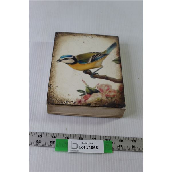 Sid Dickens Autographed "Bluebird" Memory Block (Some Chips) 8.25" x 6.25" x 1.5"