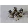 Image 2 : (4) Sets of Salt And Pepper Shakers (Two Are Sterling Silver, Two Are Ceramic), Pair of Ceramic Shoe