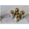 Image 3 : (4) Sets of Salt And Pepper Shakers (Two Are Sterling Silver, Two Are Ceramic), Pair of Ceramic Shoe