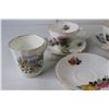 Image 2 : (3) Teacups And (5) Saucers and (2) Mugs(All 10 pieces are Fine Bone China)