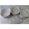 Image 2 : (3) Casserole Dishes With Single Lid - 11" x 8.75"