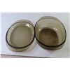 Image 2 : Smoked Glass Casserole Dish With Lid (Glass) - 13" Including Handles
