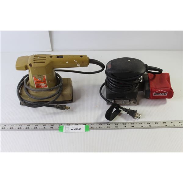 (2) Power Sanders (Black& Decker - No Power, Jobmate - Operational)