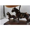 Image 2 : Vintage Table Top, Ceramic Horse and Foal Lamp